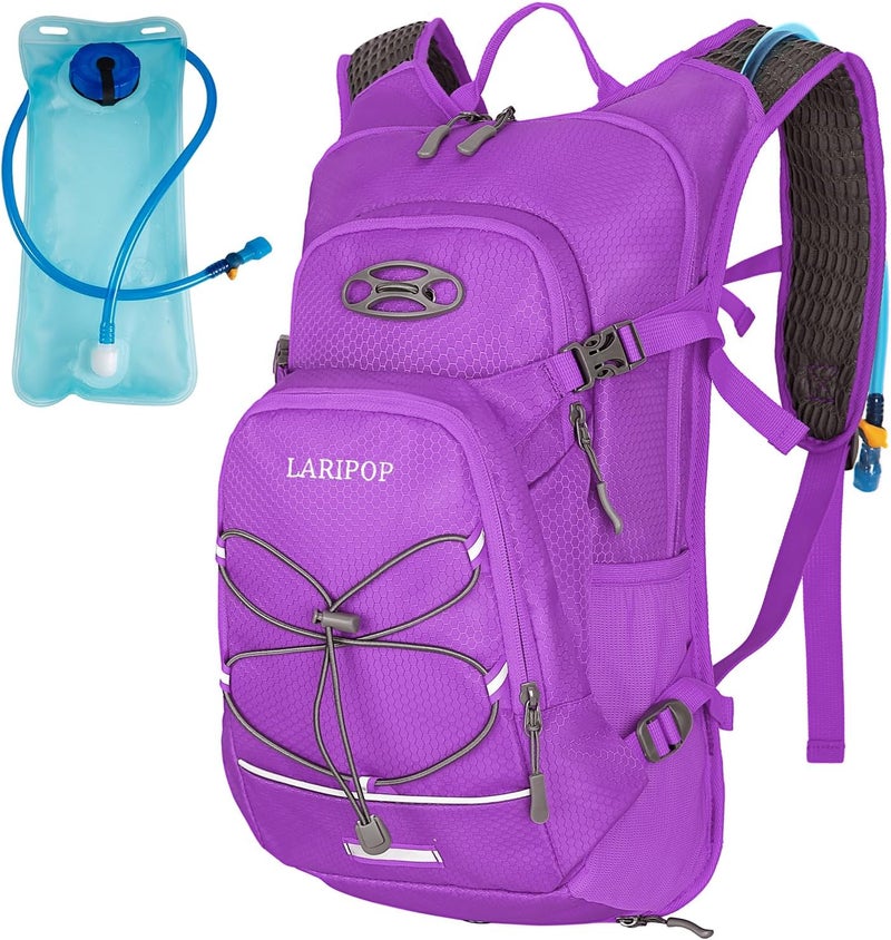 LARIPOP Hydration Backpack, 18L Hiking Backpack with 2L Water Bladder, Lightweight Water Pack for Cycling, Hiking, Biking - Image 1